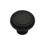 Ashley Norton Solid Bronze Newport 1-1/4 Inch Mushroom Cabinet Knob Distressed Black
