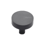 Ashley Norton Solid Brass Modern 1-1/2 Inch Mushroom Cabinet Knob Flat Black
