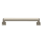 Ashley Norton Avery 6" Center to Center Bold Luxury Solid Brass Cabinet Handle / Drawer Pull Satin Nickel