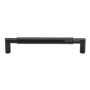 Ashley Norton Bradley 8" Center to Center Luxury Solid Bronze Geometric Angled Barrel Cabinet Handle / Drawer Pull Distressed Black