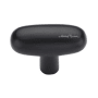 Ashley Norton Solid Bronze Potato 13/16 Inch Bar Cabinet Knob Distressed Black