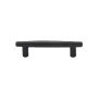 Ashley Norton Solid Bronze Tapered 3-3/4 Inch Center to Center Bar Cabinet Pull Distressed Black