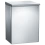 ASI Surface Mounted Sanitary Napkin Disposal Satin Stainless Steel
