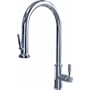 Aspect by Waterstone Lurano 1.75 GPM Single Hole Pull Down Kitchen Faucet - Includes Escutcheon Chrome