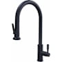 Aspect by Waterstone Lurano 1.75 GPM Single Hole Pull Down Kitchen Faucet - Includes Escutcheon Matte Black