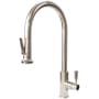 Aspect by Waterstone Lurano 1.75 GPM Single Hole Pull Down Kitchen Faucet - Includes Escutcheon Polished Nickel