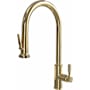 Aspect by Waterstone Lurano 1.75 GPM Single Hole Pull Down Kitchen Faucet - Includes Escutcheon Unlacquered Polished Brass