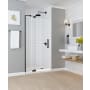 Aston Madox 76" High x 36" Wide Hinged Frameless Shower Door with 30" Door Width and Clear Glass Oil Rubbed Bronze