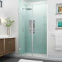 Aston Belmore GS 72" High x 47" Wide Hinged Frameless Shower Door with 25" Door Width and Clear Glass Chrome