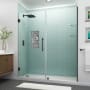 Aston Belmore GS 72" High x 67" Wide Hinged Frameless Shower Door with 33" Door Width and Clear Glass Oil Rubbed Bronze