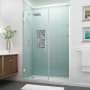 Aston Belmore GS 72" High x 55" Wide Hinged Frameless Shower Door with 33" Door Width and Clear Glass Stainless Steel