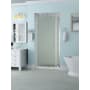 Aston Belmore 72" High x 31" Wide Hinged Frameless Shower Door with 25" Door Width and Frosted Glass Stainless Steel