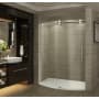 Aston ZenArch 56-60" Wide x 75" High Frameless Sliding Shower Door with Clear Glass and Right Hand Door Chrome
