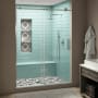 Aston Coraline XL 80" High x 56" Wide Sliding Frameless Shower Door with Clear Glass Chrome