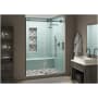 Aston Coraline XL 80" High x 56" Wide Sliding Frameless Shower Door with Clear Glass Bronze