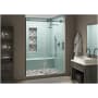 Aston Coraline XL 80" High x 56" Wide Sliding Frameless Shower Door with Clear Glass Oil Rubbed Bronze