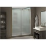 Aston Coraline XL 80" High x 68" Wide Sliding Frameless Shower Door with Frosted Glass Brushed Gold