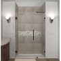Aston Nautis 47" Wide x 72" High Frameless Hinged Shower Door with Clear Glass Bronze