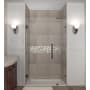 Aston Nautis 33" Wide x 72" High Frameless Hinged Shower Door with Clear Glass Oil Rubbed Bronze