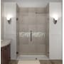 Aston Nautis 47" Wide x 72" High Frameless Hinged Shower Door with Clear Glass Oil Rubbed Bronze