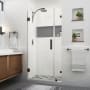 Aston Nautis XL 80" High x 37" Wide Hinged Frameless Shower Door with Clear Glass Oil Rubbed Bronze