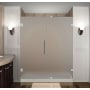 Aston Nautis 72" Wide x 72" High Frameless Hinged Shower Door with Frosted Glass Chrome