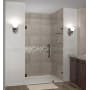 Aston Nautis GS 47" Wide x 72" High Frameless Hinged Shower Door with Clear Glass and Glass Shelves Oil Rubbed Bronze