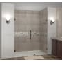 Aston Nautis GS 68" Wide x 72" High Frameless Hinged Shower Door with Clear Glass and Glass Shelves Oil Rubbed Bronze