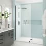 Aston Elyse XL 80" High x 32" Wide Pivot Frameless Shower Door with Clear Glass Matte Black