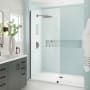 Aston Elyse XL 80" High x 36" Wide Pivot Frameless Shower Door with Clear Glass Bronze