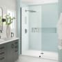 Aston Elyse XL 80" High x 36" Wide Pivot Frameless Shower Door with Clear Glass Oil Rubbed Bronze