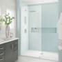 Aston Elyse XL 80" High x 32" Wide Pivot Frameless Shower Door with Clear Glass Stainless Steel