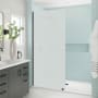 Aston Elyse XL 80" High x 30" Wide Frameless Shower Panel with Frosted Glass Matte Black