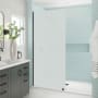 Aston Elyse XL 80" High x 30" Wide Frameless Shower Panel with Frosted Glass Oil Rubbed Bronze