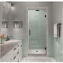 Aston Kinkade XL 80" High x 23-1/2" Wide Hinged Frameless Shower Door with Clear Glass Oil Rubbed Bronze