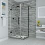 Aston Bromley 72" High x 29" Wide x 38" Deep Hinged Frameless Shower Enclosure with 23" Door Width and Clear Glass Oil Rubbed Bronze