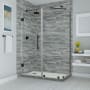 Aston Bromley 72" High x 54" Wide x 36" Deep Hinged Frameless Shower Enclosure with 24" Door Width and Clear Glass Oil Rubbed Bronze
