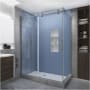 Aston Langham XL 80" High x 64" Wide x 32" Deep Sliding Frameless Shower Enclosure with Clear Glass Stainless Steel