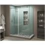 Aston Coraline XL 80" High x 56" Wide x 30" Deep Sliding Frameless Shower Enclosure with Clear Glass Stainless Steel