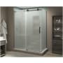 Aston Coraline XL 80" High x 64" Wide x 30" Deep Sliding Frameless Shower Enclosure with Frosted Glass Bronze