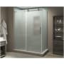 Aston Coraline XL 80" High x 60" Wide x 30" Deep Sliding Frameless Shower Enclosure with Frosted Glass Stainless Steel
