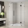 Aston Neoscape 34" Wide x 34" Deep x 72" High Frameless Hinged Shower Enclosure with Clear Glass Oil Rubbed Bronze