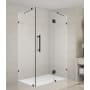 Aston 72" High x 35" Wide x 34" Deep Hinged Frameless Shower Enclosure with Clear Glass Oil Rubbed Bronze