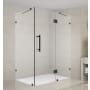 Aston 72" High x 42" Wide x 32" Deep Hinged Frameless Shower Enclosure with Clear Glass Oil Rubbed Bronze
