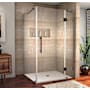 Aston 72" High x 49" Wide x 34" Deep Hinged Frameless Shower Enclosure with Clear Glass Oil Rubbed Bronze