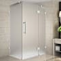 Aston 72" High x 52" Wide x 32" Deep Hinged Frameless Shower Enclosure with Frosted Glass Chrome