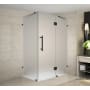 Aston 72" High x 37" Wide x 34" Deep Hinged Frameless Shower Enclosure with Frosted Glass Oil Rubbed Bronze
