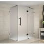 Aston 72" High x 40" Wide x 38" Deep Hinged Frameless Shower Enclosure with Frosted Glass Oil Rubbed Bronze