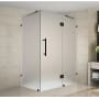 Aston 72" High x 42" Wide x 32" Deep Hinged Frameless Shower Enclosure with Frosted Glass Oil Rubbed Bronze