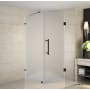 Aston Aquadica 30" Wide x 30" Deep x 72" High Frameless Hinged Shower Enclosure with Frosted Glass Oil Rubbed Bronze